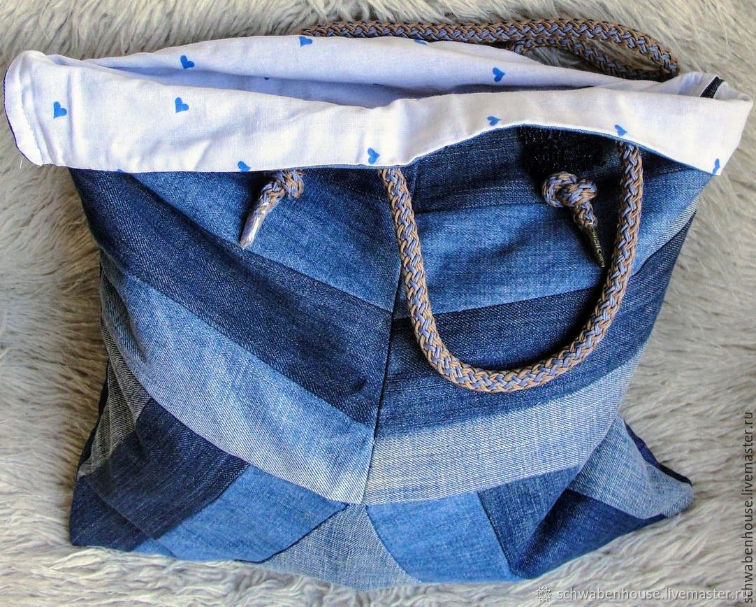 Сумки из джинсов своими руками: фото и выкройки