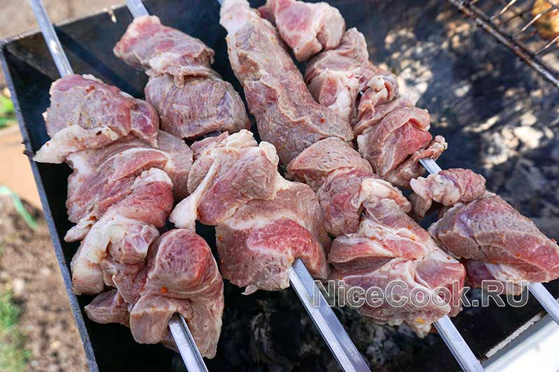 Шашлык на минералке с уксусом