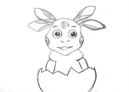 Как нарисовать лунтика поэтапно для детей