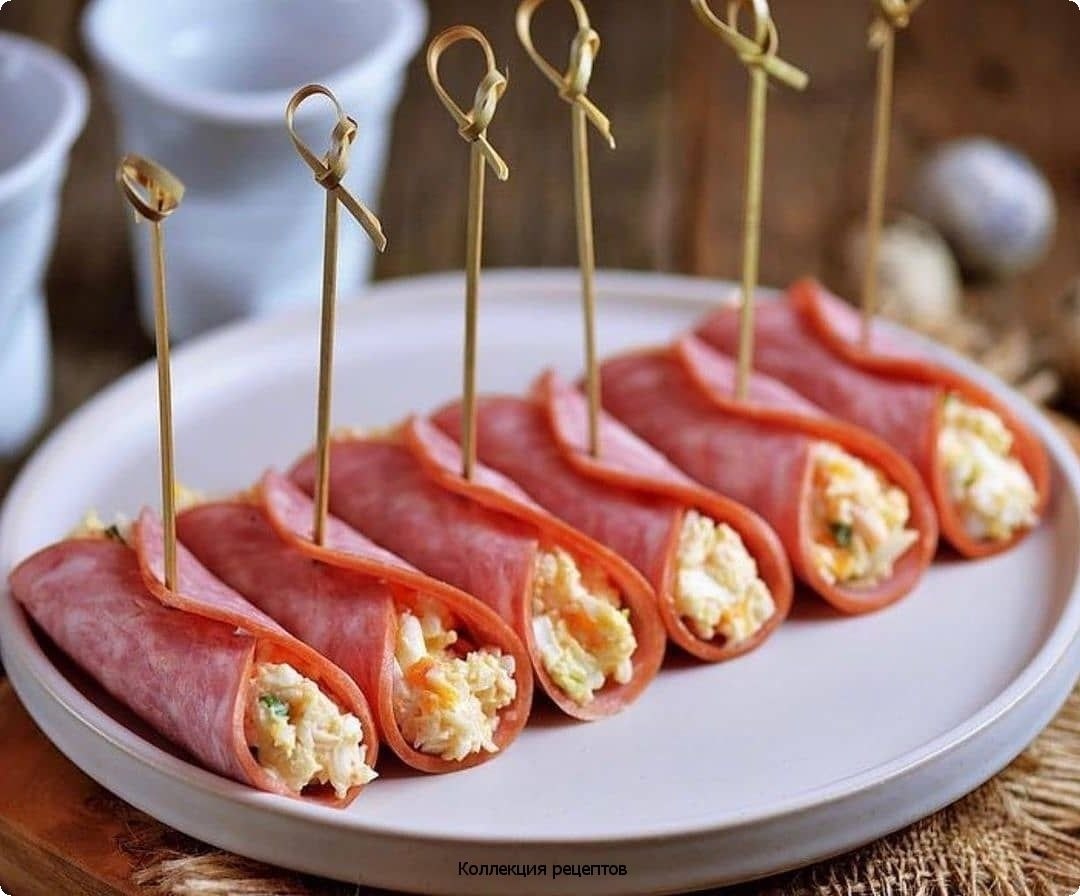 Рулетики из ветчины — лучшие рецепты классической закуски в оригинальной подаче: рецепты с фото и видео