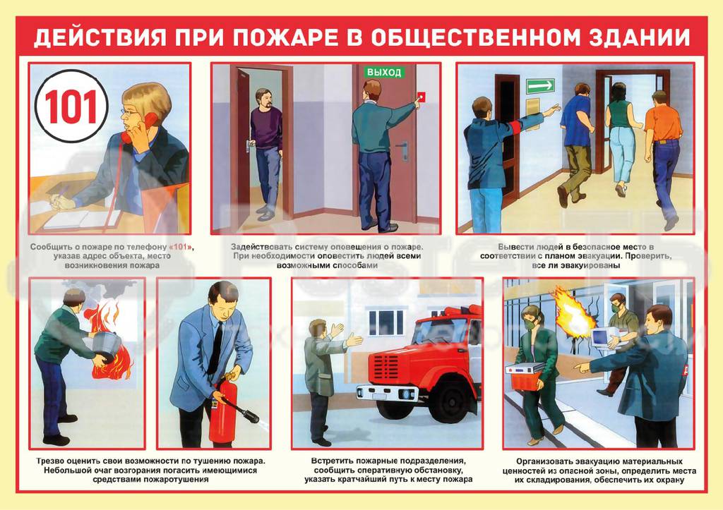 Правила вашего поведения при пожаре