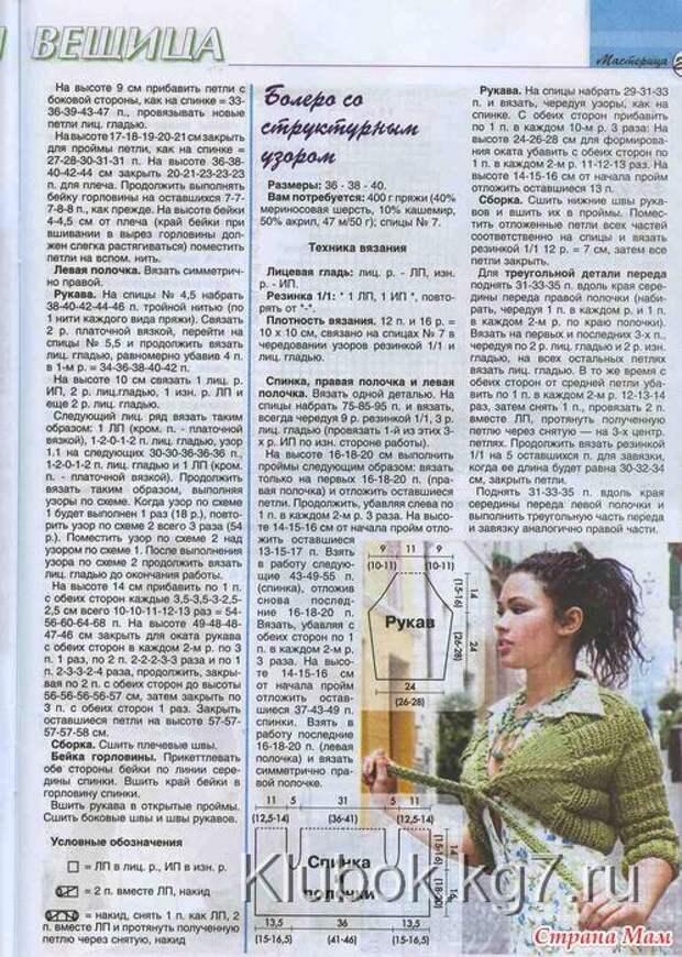 Подробное описание вязания ажурных пелерин