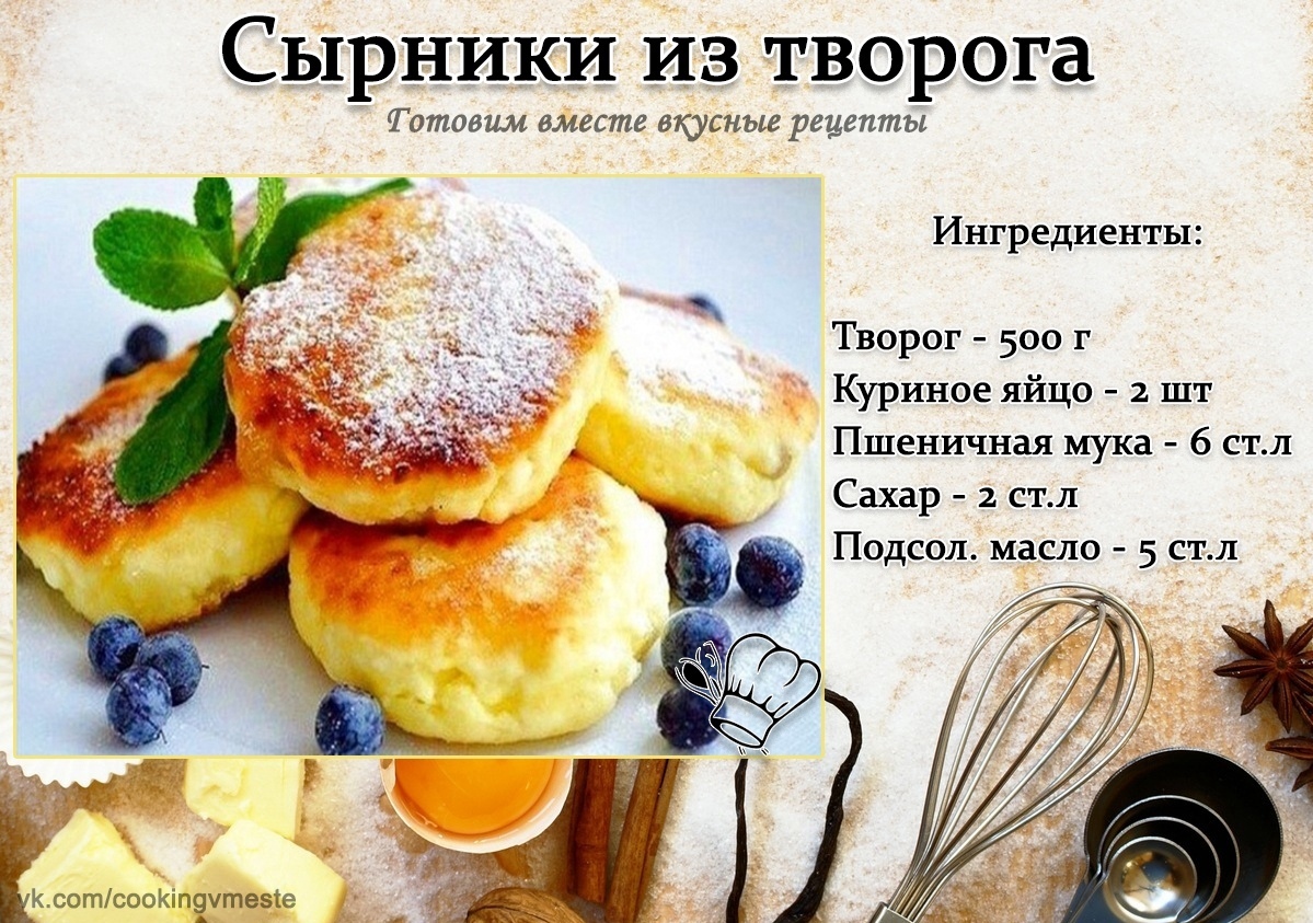 Сырники из пачки творога - рецепт с фото