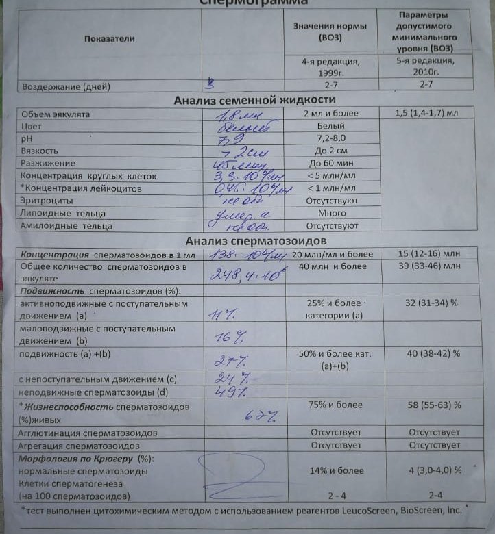 Факторы, влияющие на качество спермограммы | норма и отклонения спермограммы. как улучшить спермограмму
