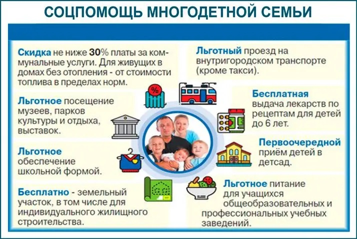 Пособия многодетным семьям – размер выплат и кому они положены