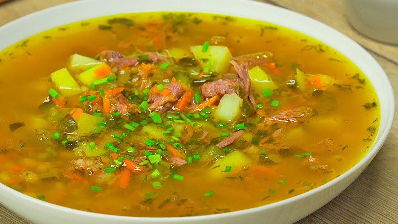 Рассольник с перловкой и курицей — классический рецепт