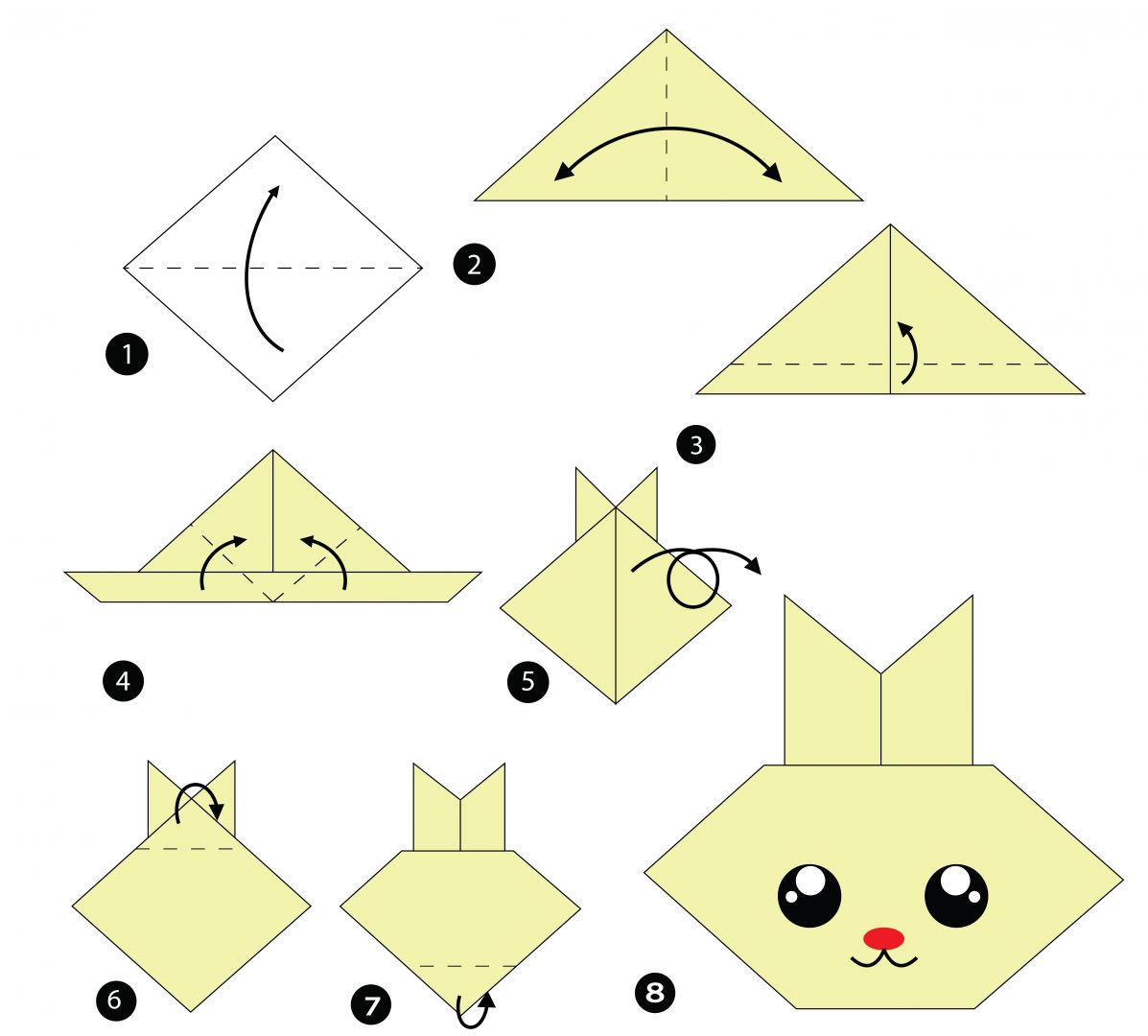 Оригами для детей: 12 простых схем оригами из бумаги для детей