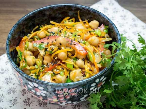 Говядина с картошкой и турецким горохом нут