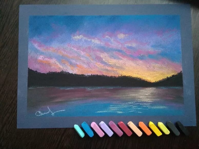 Рисунки сухой пастелью для начинающих: техника рисования