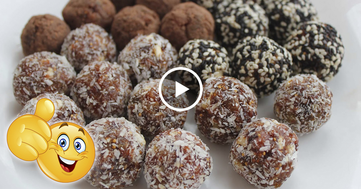 Конфеты из фиников, чернослива, калины и орехов