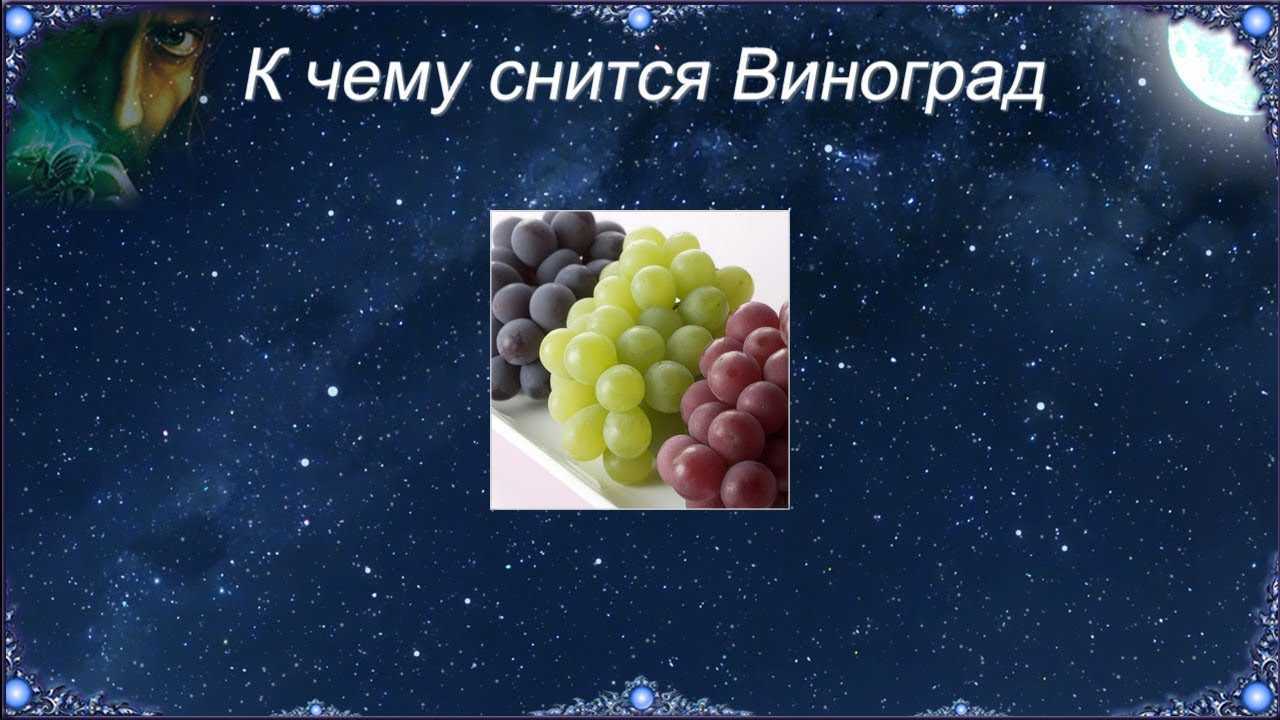 К чему снится виноград 🍇 во сне, сонник 🌙 - приснился виноградник, значение сна